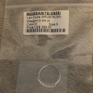 Moissanite Silver Ring